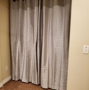 Paradise 84-Inch silver/gray curtains